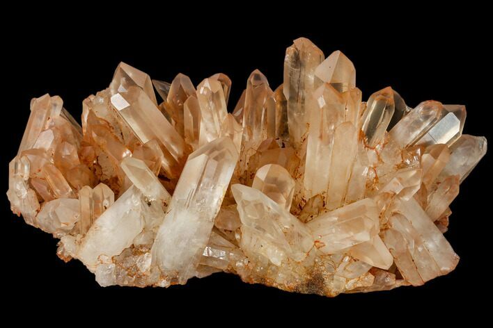 Tangerine Quartz Crystal Cluster - Madagascar #112811